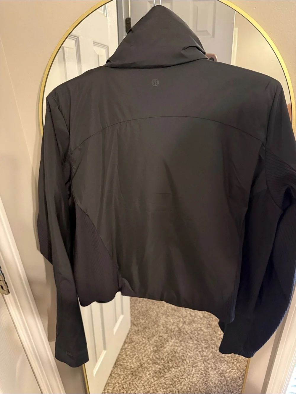 lululemon athletica Black Insulated Puffer Jacket with High Collar